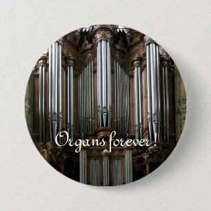 Orgeln für immer! St Eustache Knopf Button