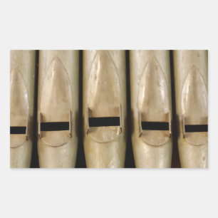 Orgelpfeifen Rechteckiger Aufkleber