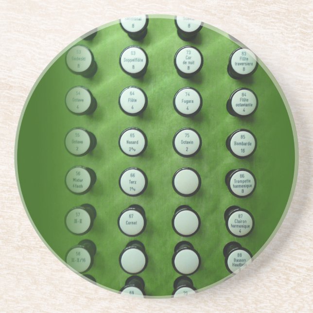 Orgelstopps Sandstein Untersetzer (Vorne)