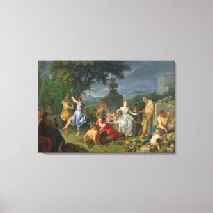 Orgie, 1719 (Öl auf Leinwand) Leinwanddruck