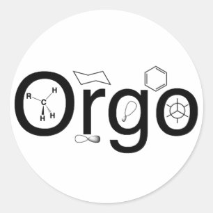 Orgo-Stuhlaufkleber Runder Aufkleber