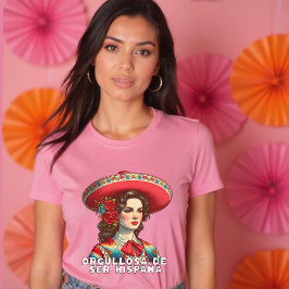 Orgullosa de ser Hispana Hispanic Heritage Spanisc T-Shirt