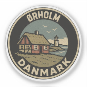Ørholm, Dänemark Danmark Aufkleber