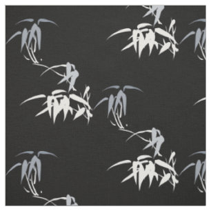 Orient-Akzent-Bambusskizze-chinesische Tinte Sumi Stoff
