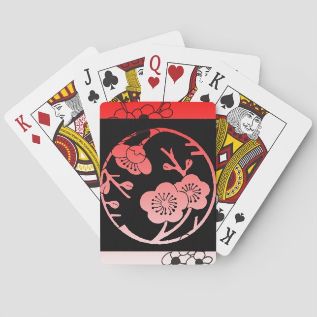 Orient Apple Blossom Playing Cards Spielkarten (Rückseite)