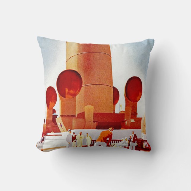 Orient Cruises Big Funnel Kissen (Vorderseite)