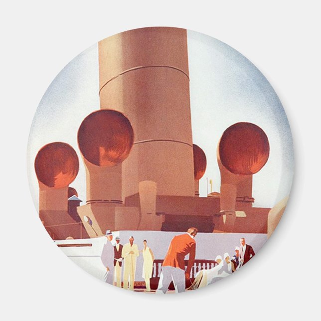 Orient Cruises Big Funnel Magnet (Vorne)