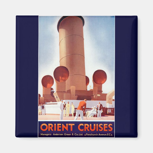Orient Cruises Big Funnel Magnet (Vorne)