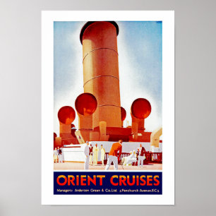 Orient Cruises Big Funnel Poster