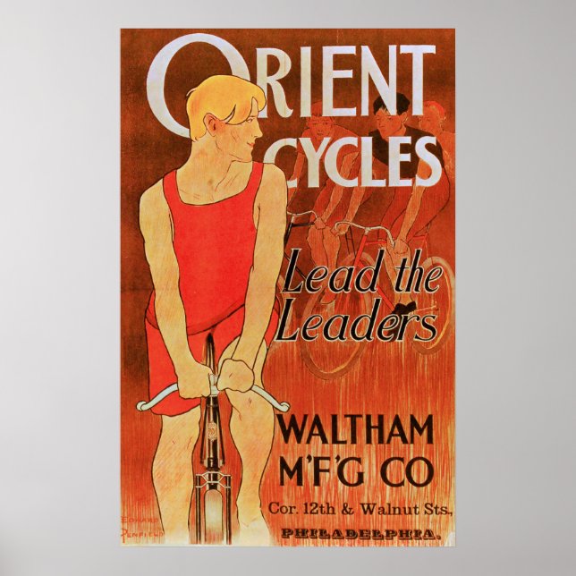 Orient Cycles - Vintages Fahrradposter Poster (Vorne)