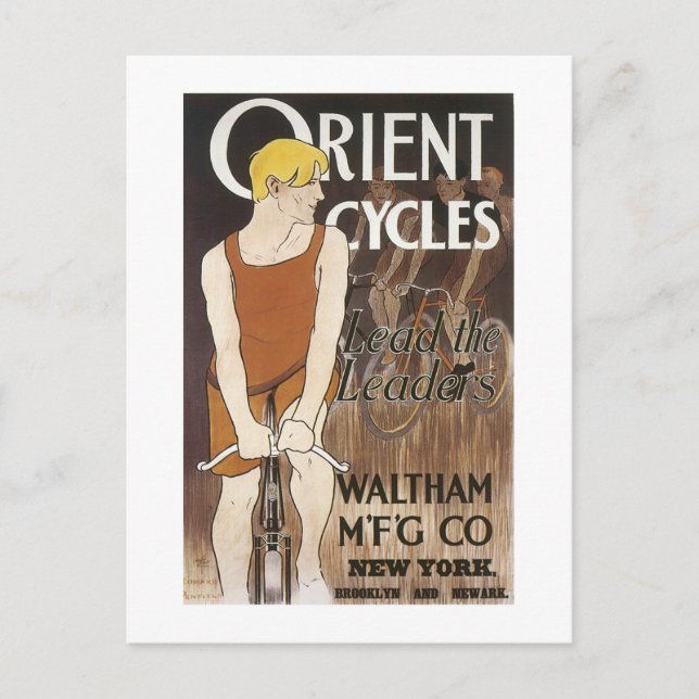 Orient Cycles wird zu Orient Fahrrad, da "Cycles"  Postkarte (Vorderseite)