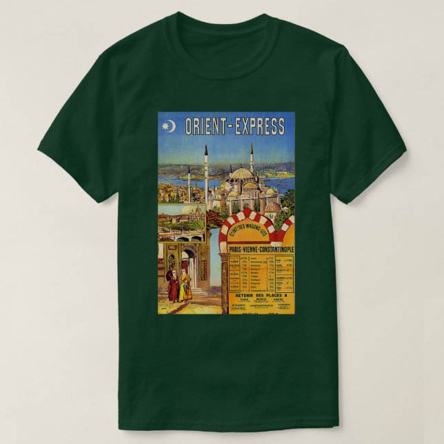 Orient-Express-Eisenbahn Paris Wien Constant T-Shirt (Design vorne)