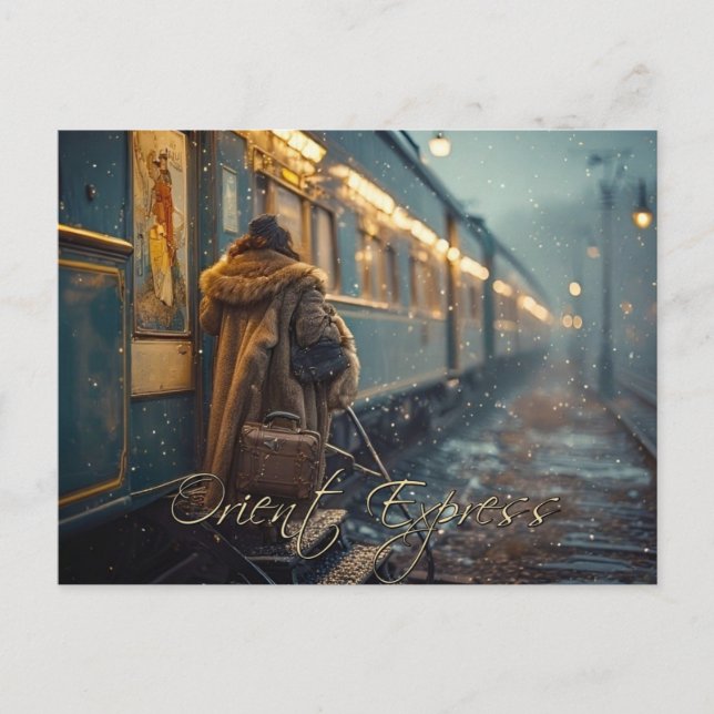 Orient-Express-Eisenbahn - Reise Ai Postkarte (Vorderseite)