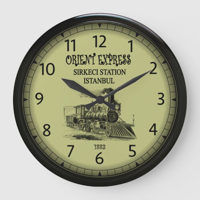 Orient Express Gare de l'Est Bahnhof Paris  Große Wanduhr (Vorderseite)