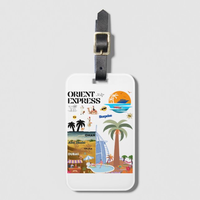 Orient Express  Gepäckanhänger (Vorderseite Vertikal)