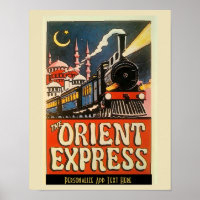 Orient Express Train, fügen Sie Text personalize P