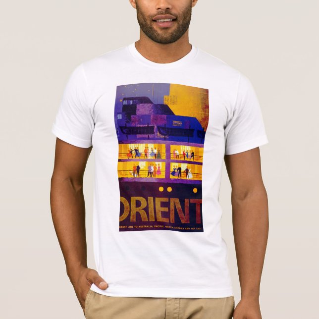 Orient Line ~ Party auf Deck T-Shirt (Vorderseite)