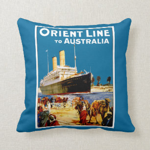 Orient-Linie nach Australien Kissen