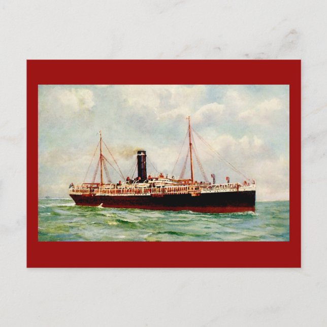 ORIENT-PAZIFISCHE LINIE R.M.S. "ORONTES" 1905 POSTKARTE (Vorderseite)
