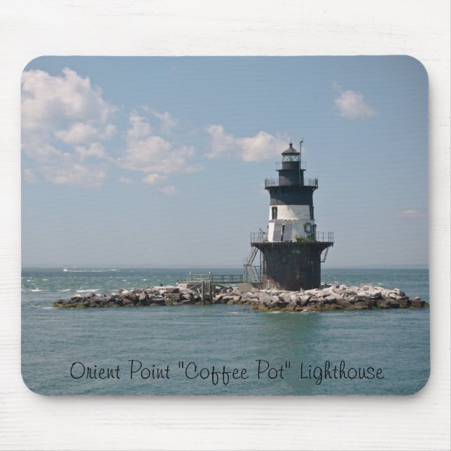 Orient-Punkt-"Kaffee-Topf-" Leuchtturm Mousepad (Vorne)