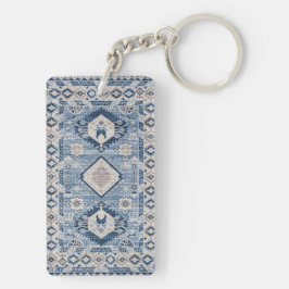 Oriental Antique Blue Kilim Rug Schlüsselanhänger
