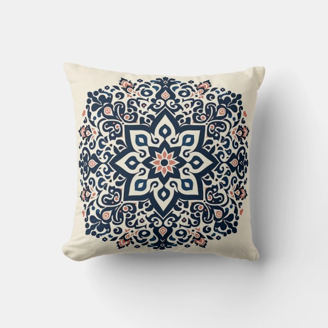 Oriental Arabesque Majestic Motifs Kissen (Vorderseite)