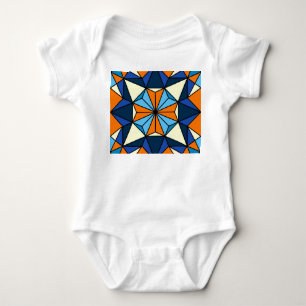 Oriental Arabic Geometric Seamless Pattern Baby Strampler