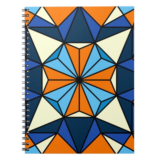 Oriental Arabic Geometric Seamless Pattern Notizblock (Vorderseite)