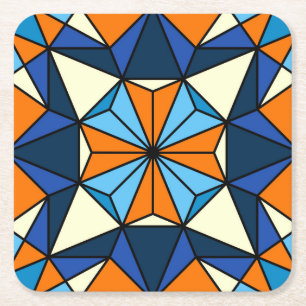 Oriental Arabic Geometric Seamless Pattern Rechteckiger Pappuntersetzer