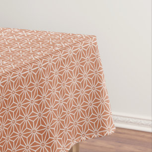 Oriental Beige Ensyucha Asanoha Japan Muster Tischdecke