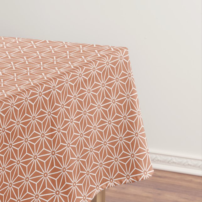 Oriental Beige Ensyucha Asanoha Japan Muster Tischdecke (Beispiel)