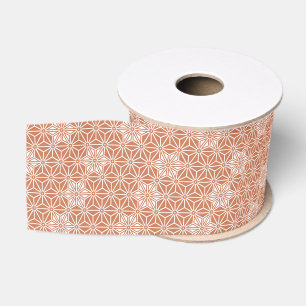 Oriental Beige Ensyucha Stern Asanoha Japan Muster Ripsband