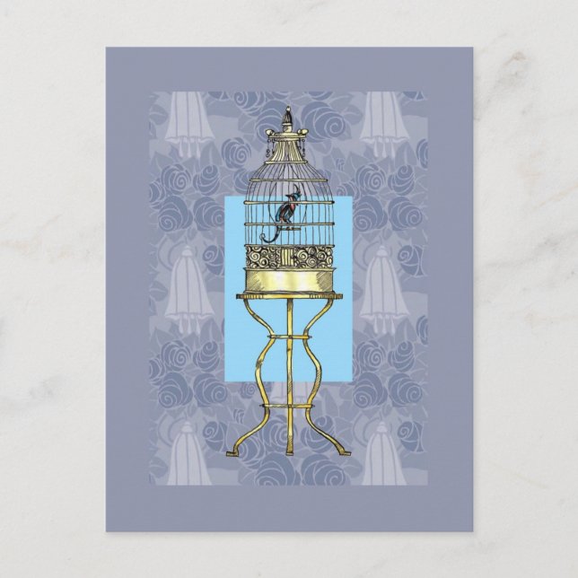 Oriental Birdcage Postkarte (Vorderseite)