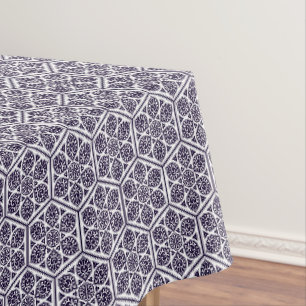 Oriental Blau Weiße Türkische Rosette Geometrische Tischdecke
