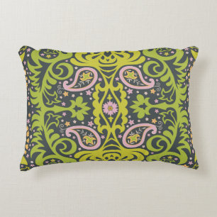 Oriental Bliss: Paisley Floral Pattern Dekokissen