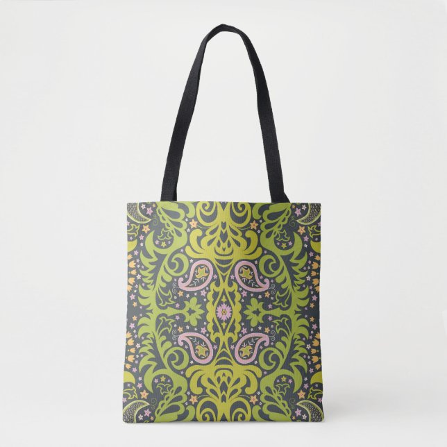Oriental Bliss: Paisley Floral Pattern Tasche (Vorderseite)