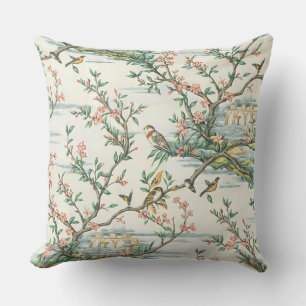 Oriental Blossom Garden Throw Kissen