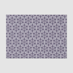 Oriental Blue Turkish Rosette Geometric Vector Art Seidenpapier