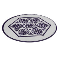 Oriental Blue Turkish Rosette Geometrische Kunst
