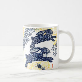 Oriental Blue White Gold Rabatte Floral Chinoiseri Kaffeetasse