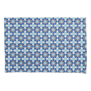 Oriental Blue White marokkanisch Geometric Arabesq Kissenbezug