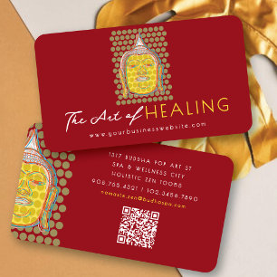 Oriental Buddha Dots Ganzheitliche Gesundheit Und  Visitenkarte