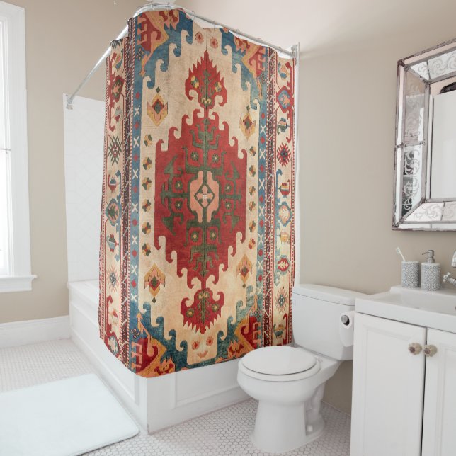 Oriental Carpet Rug Duschvorhang (Beispiel)