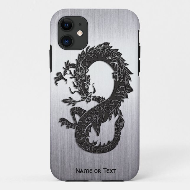 Oriental Dragon Black Case-Mate iPhone Hülle (Rückseite)