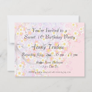 Oriental Floral multi-usages Invitation d'annivers