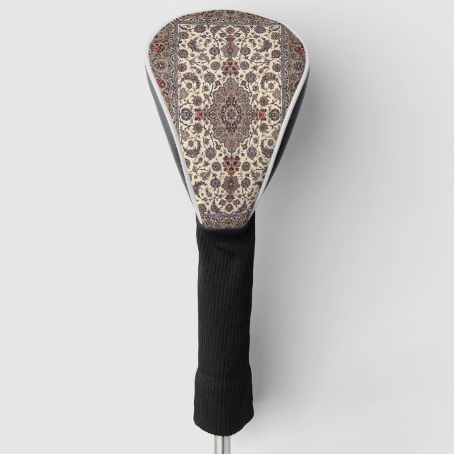 Oriental Floral Persian Teppichmuster Golf Headcover (Vorderseite)