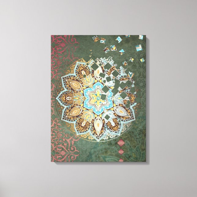 Oriental Glow III - Wrapped Canvas Leinwanddruck (Vorderseite)
