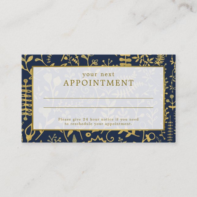 Oriental Gold Boho Einstellungskarte Terminkarte (Vorderseite)