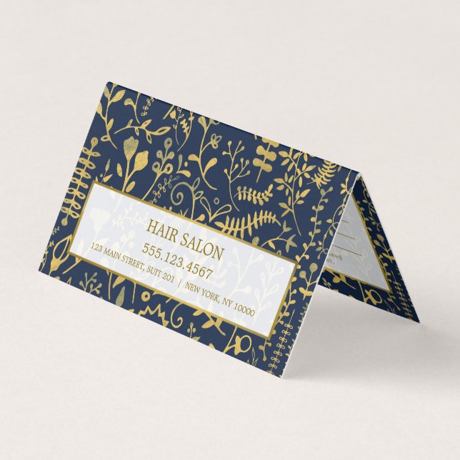 Oriental Gold Boho Einstellungskarte Visitenkarten (Vorderseite)