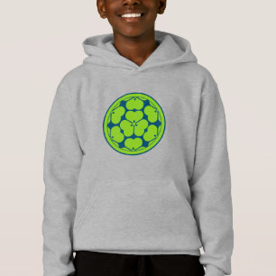 Oriental Green Blue Chosokabe Japan Mart Art Hoodie